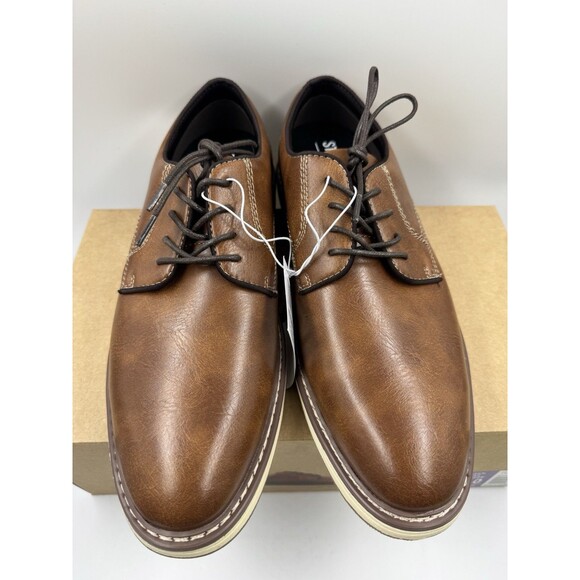 NEW Steve Madden P-Jansen Oxford Cognac Casual Lace Up Shoes, Men\'s Size 10 main image 5
